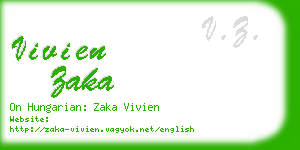 vivien zaka business card